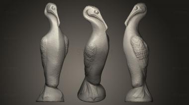 3D model Cormorant Statue (STL)